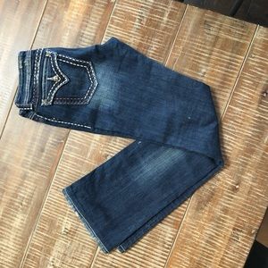 Like New. Miss Me Boot Cut With Flap Pockets